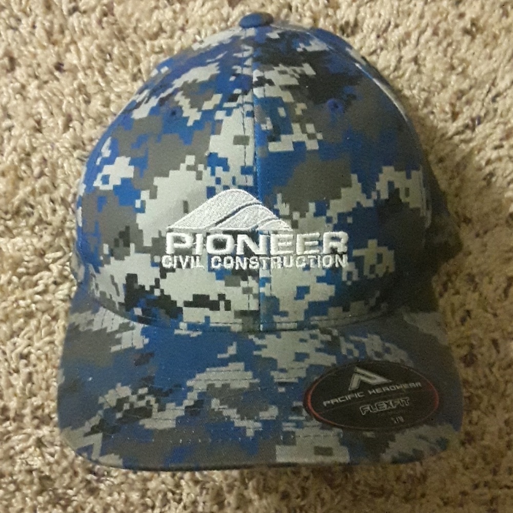 Blue digital camo hat